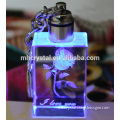 Blue Led Light CRYSTAL keychain MH-YS0275